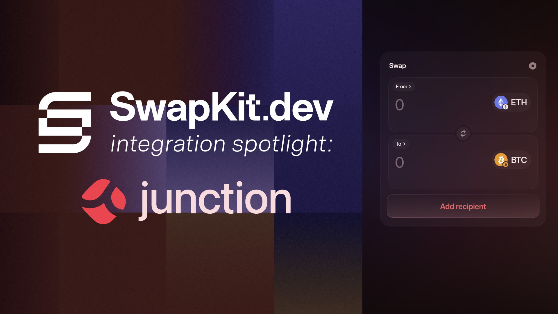 Junction: SwapKit Integration Spotlight 🤝