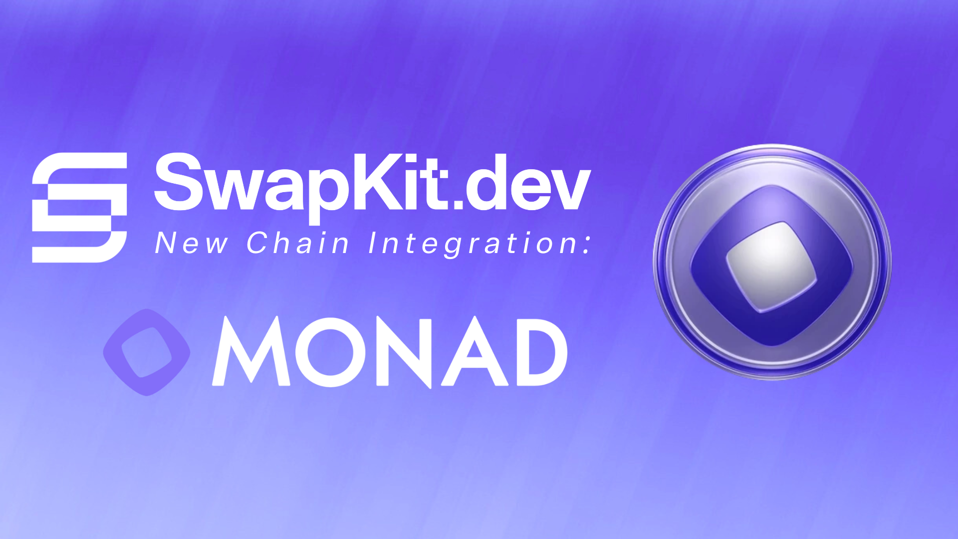 Monad Mainnet Is Now Live — Powerful Cross-Chain Swaps Available on SwapKit via NEAR Intents
